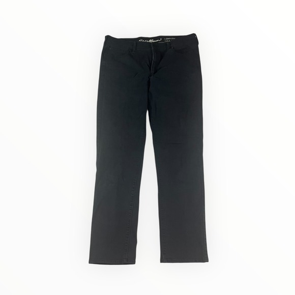 Eddie Bauer Denim - Eddie Bauer Women's Black Curvy Fit Straight Leg Jeans Size 14